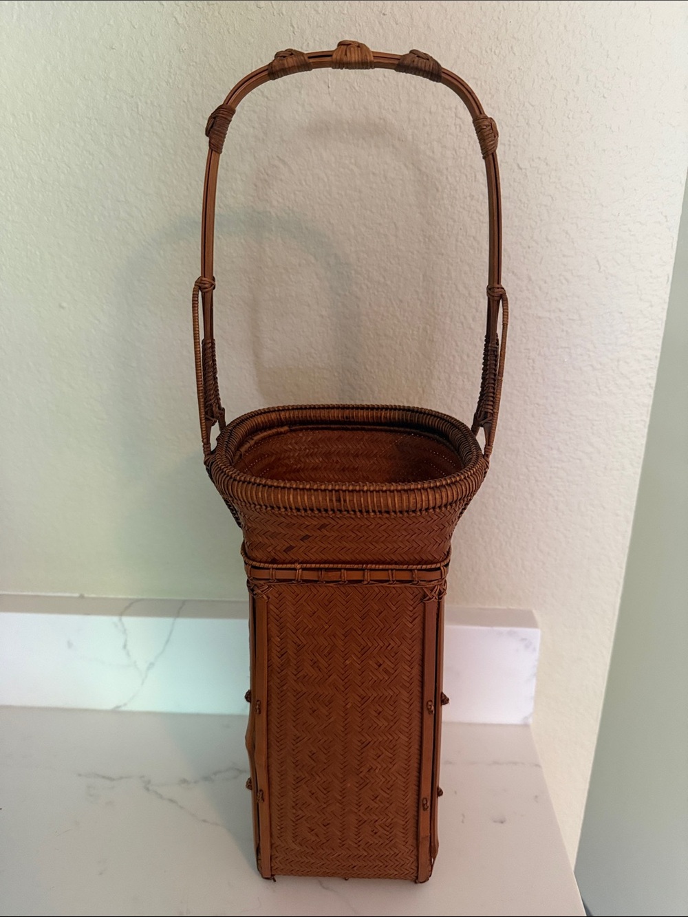 Vintage Ikebana Basket Medium